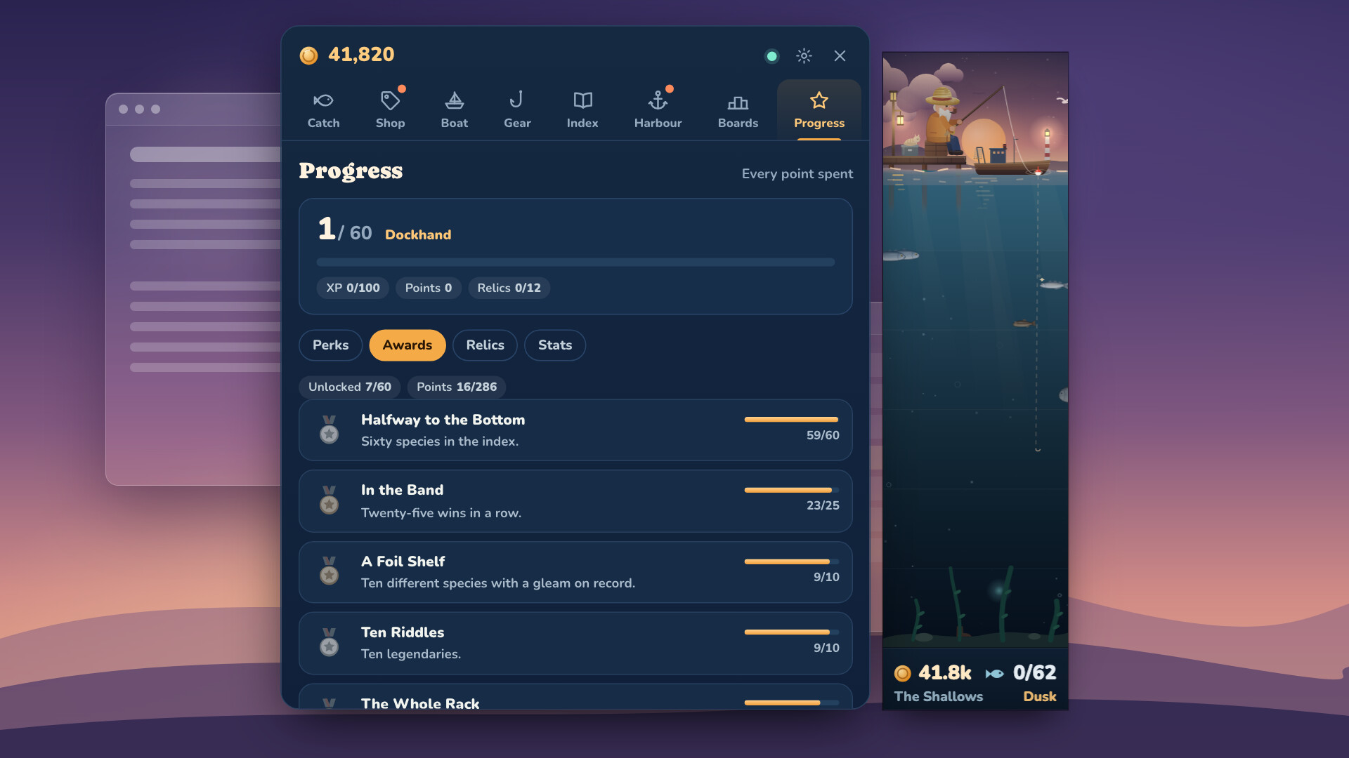 Sidebar Sea: Idle Fishing for Your Taskbar screenshot #5