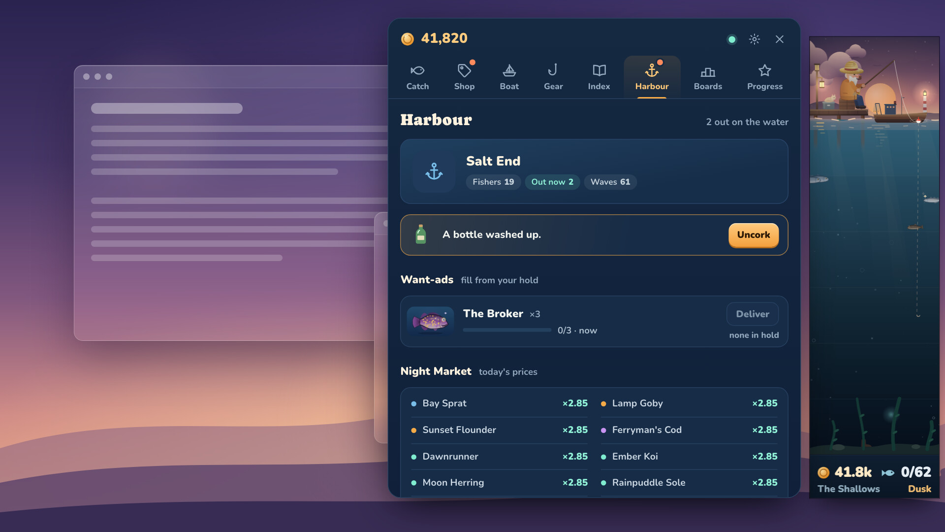 Sidebar Sea: Idle Fishing for Your Taskbar screenshot #6