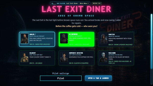 Last Exit Diner: Edge of Known Space 스크린샷 4