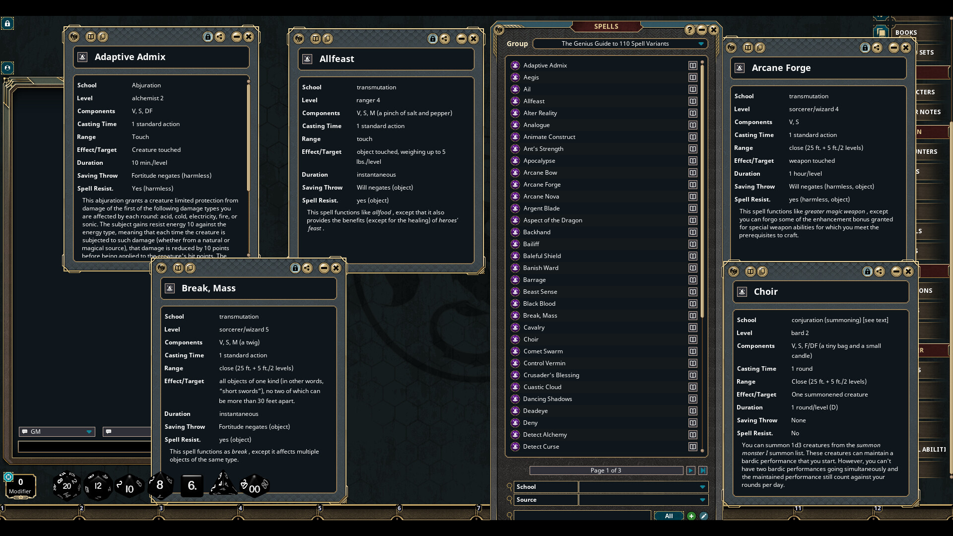 Fantasy Grounds - The Genius Guide to 110 Spell Variantsのスクリーンショット 1