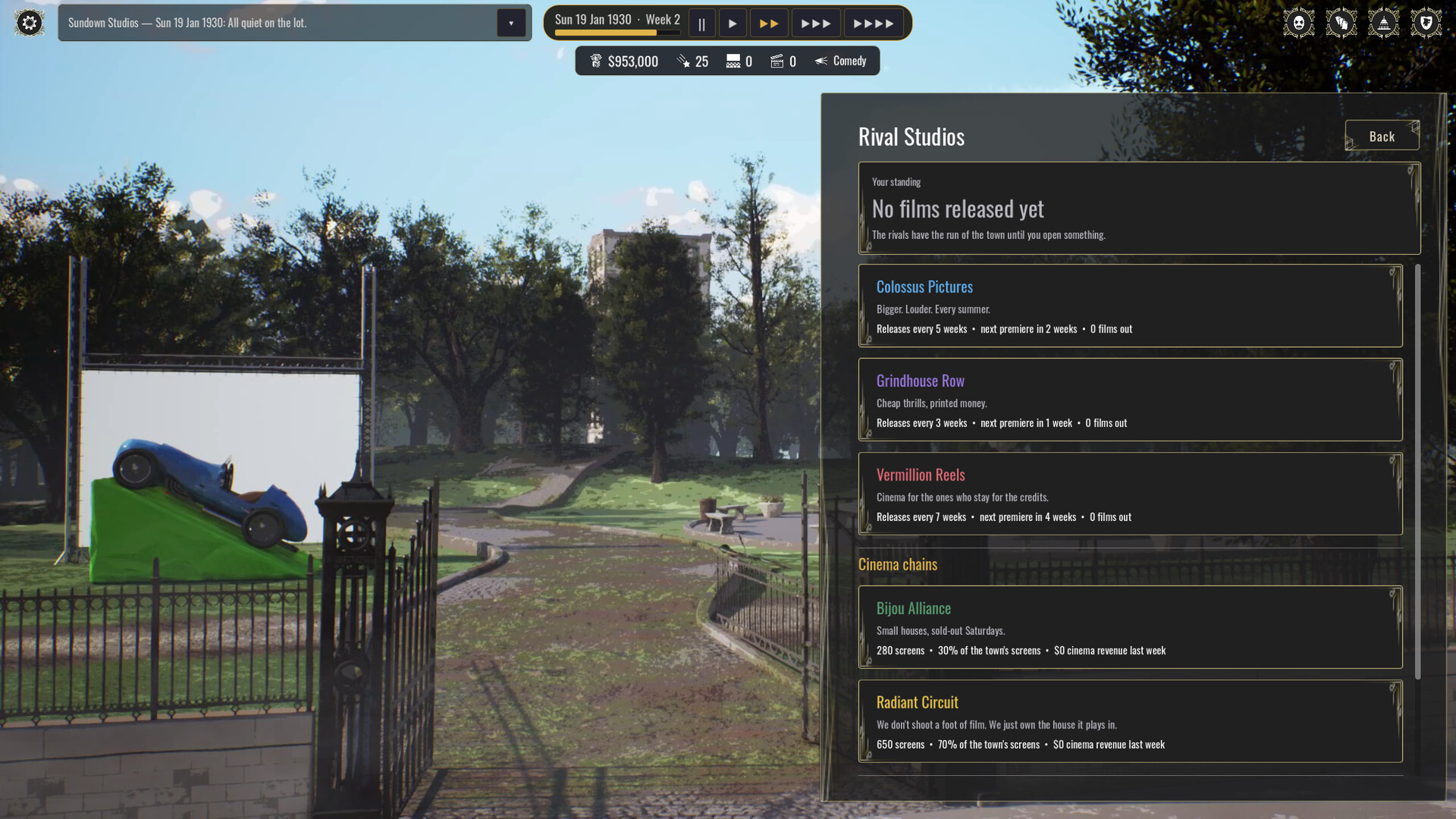 Backlot: Hollywood Studio Tycoon screenshot 13