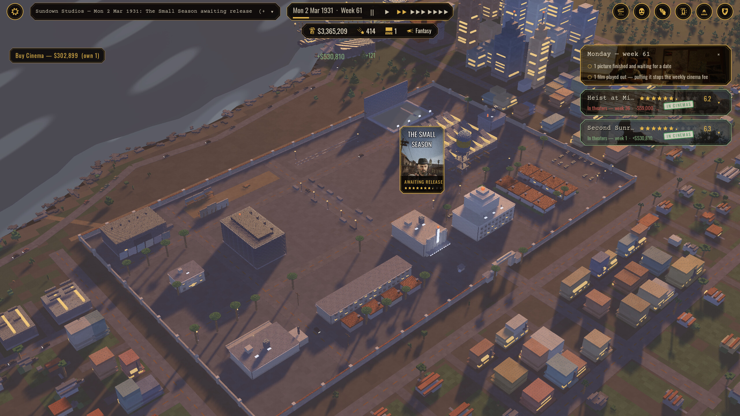 Backlot: Hollywood Studio Tycoon
