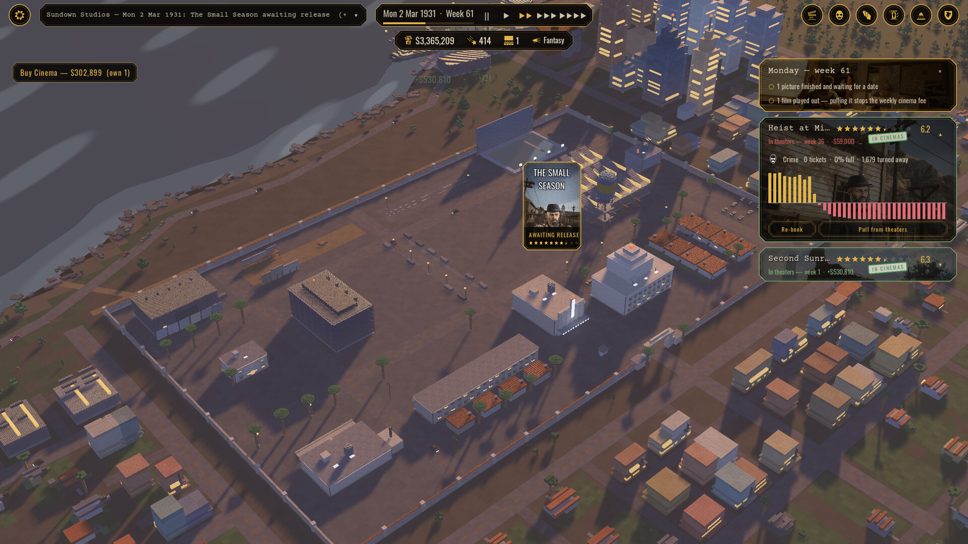 Backlot: Hollywood Studio Tycoon screenshot #6