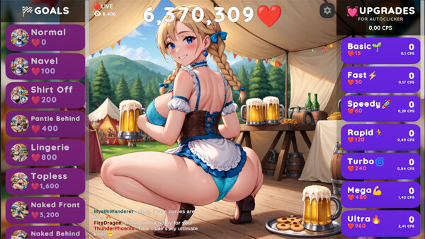 Hentai Clicker: Klara is streaming screenshot 1