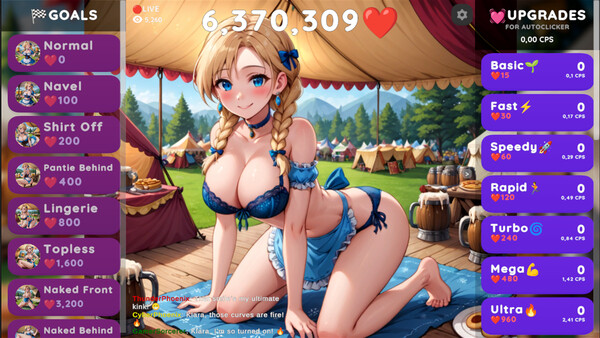 Hentai Clicker: Klara is streaming screenshot 2