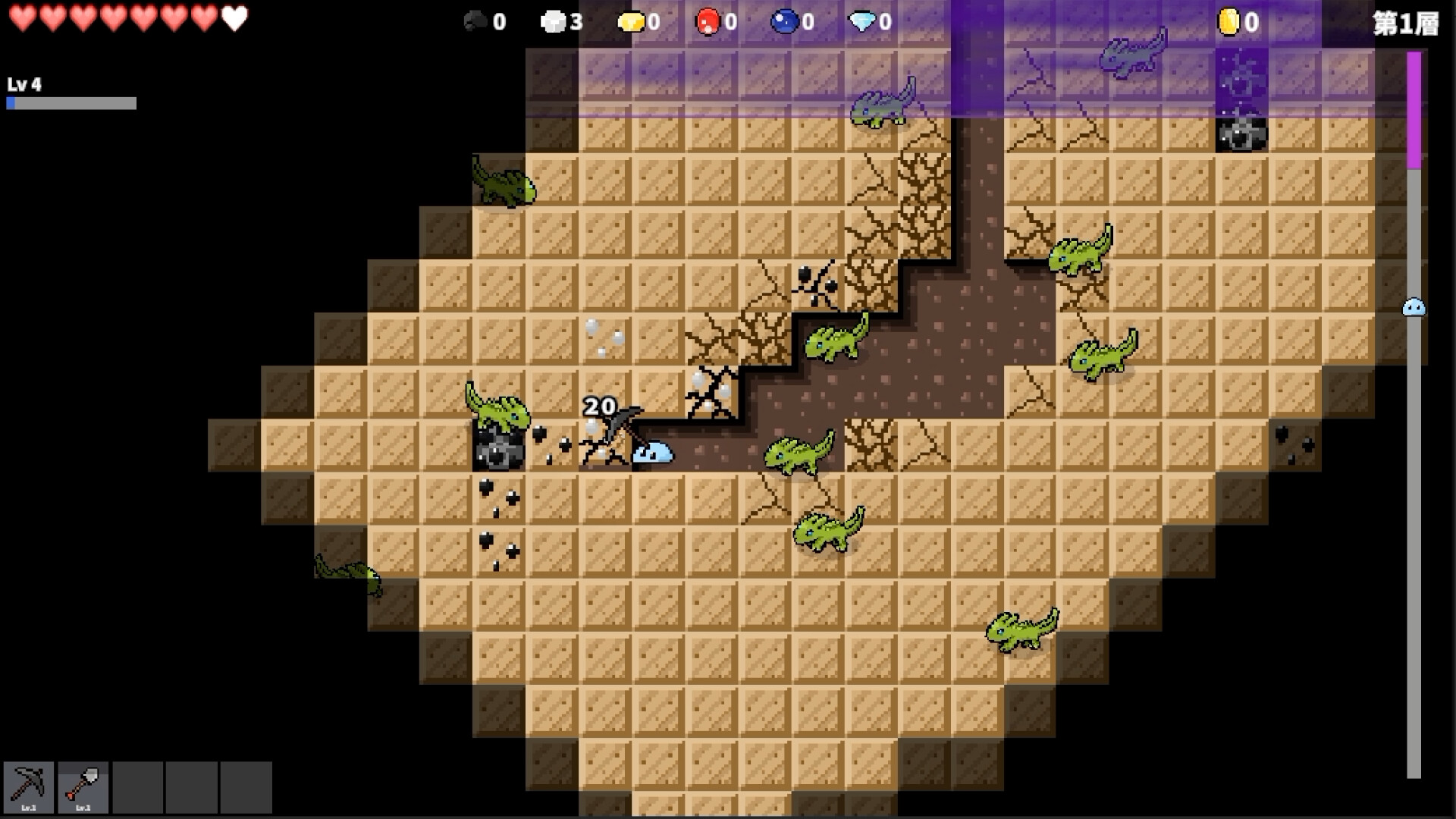 Slime Mine Survivorのスクリーンショット 1