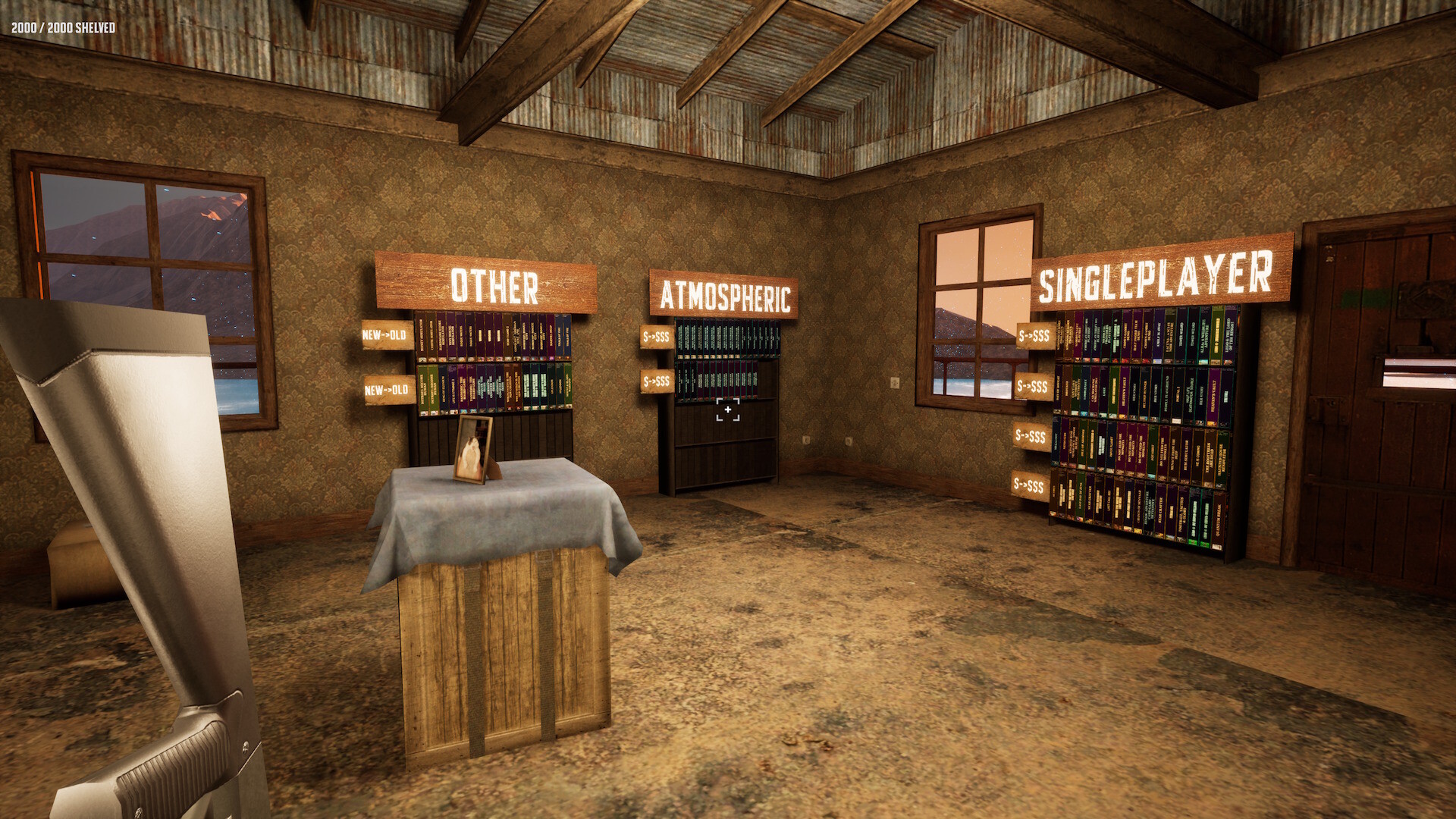 Game Shelver 99: I must organize my Steam Library and defend it against pirates with a shotgun screenshot 4