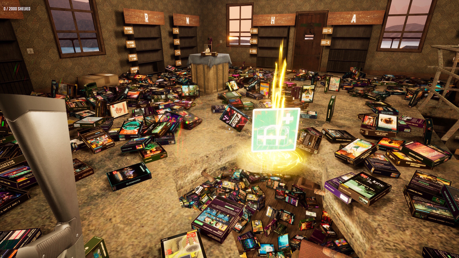 Game Shelver 99: I must organize my Steam Library and defend it against pirates with a shotgun screenshot 7