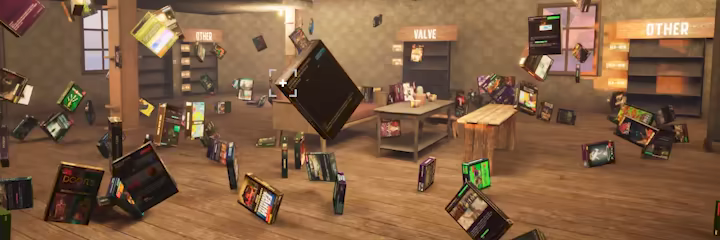 Game Shelver 99: I must organize my Steam Library and defend it against pirates with a shotgun video 1