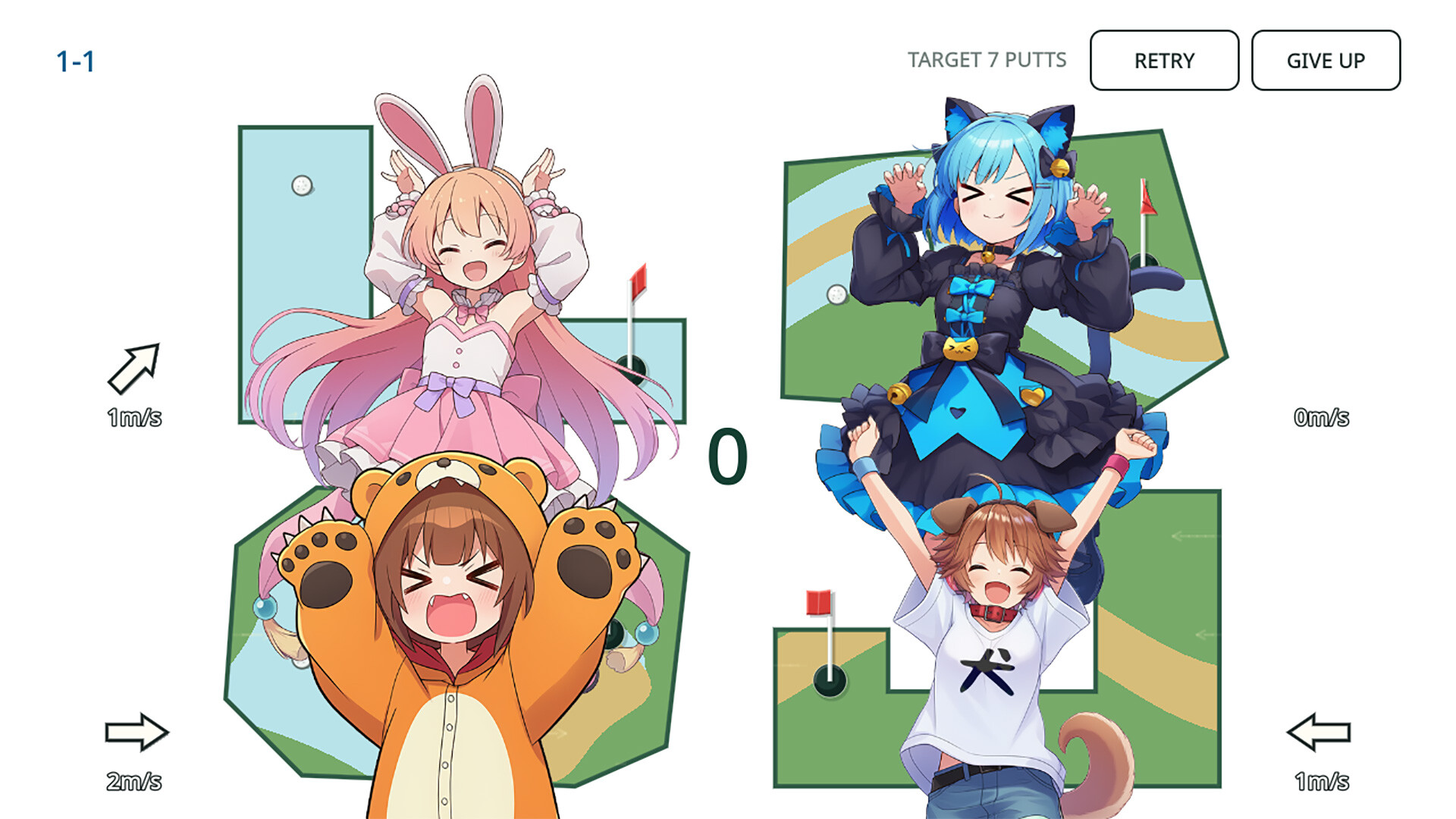 4 SCREENS, 1 PUTT