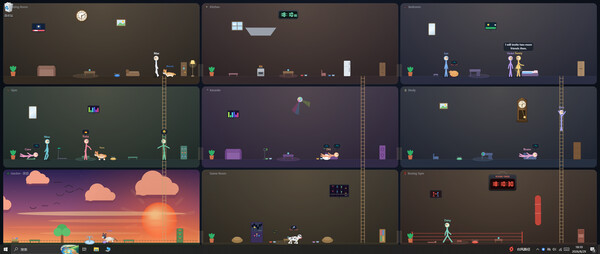 Stickman Town desktop wallpaper 스크린샷 2