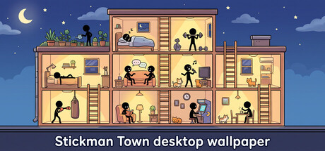 Stickman Town desktop wallpaper 표지