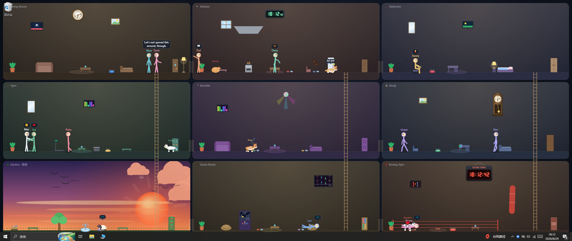Stickman Town desktop wallpaper screenshot 7