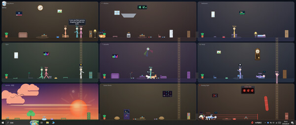 Stickman Town desktop wallpaper 스크린샷 3
