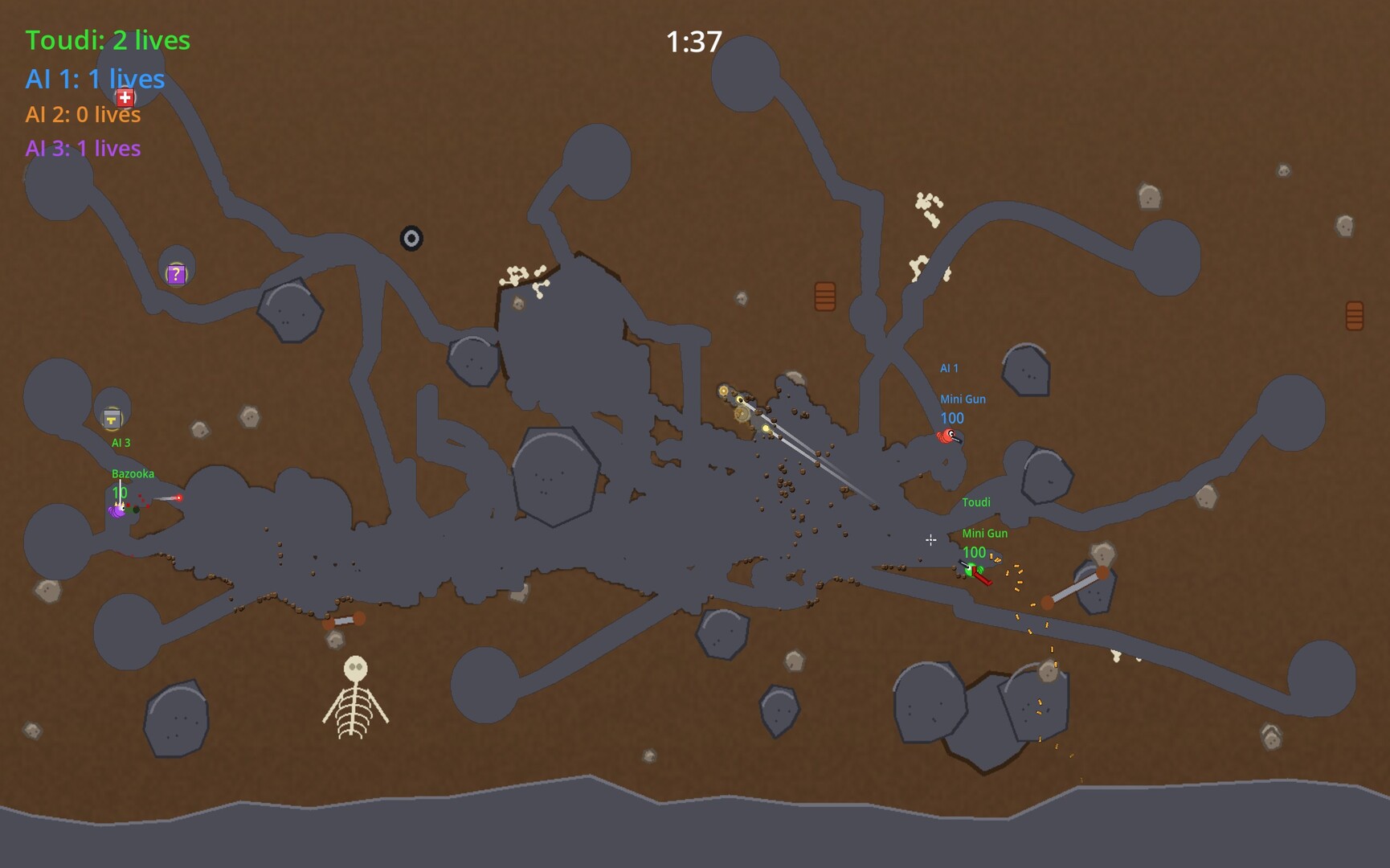 TRENCHWORMS screenshot #4