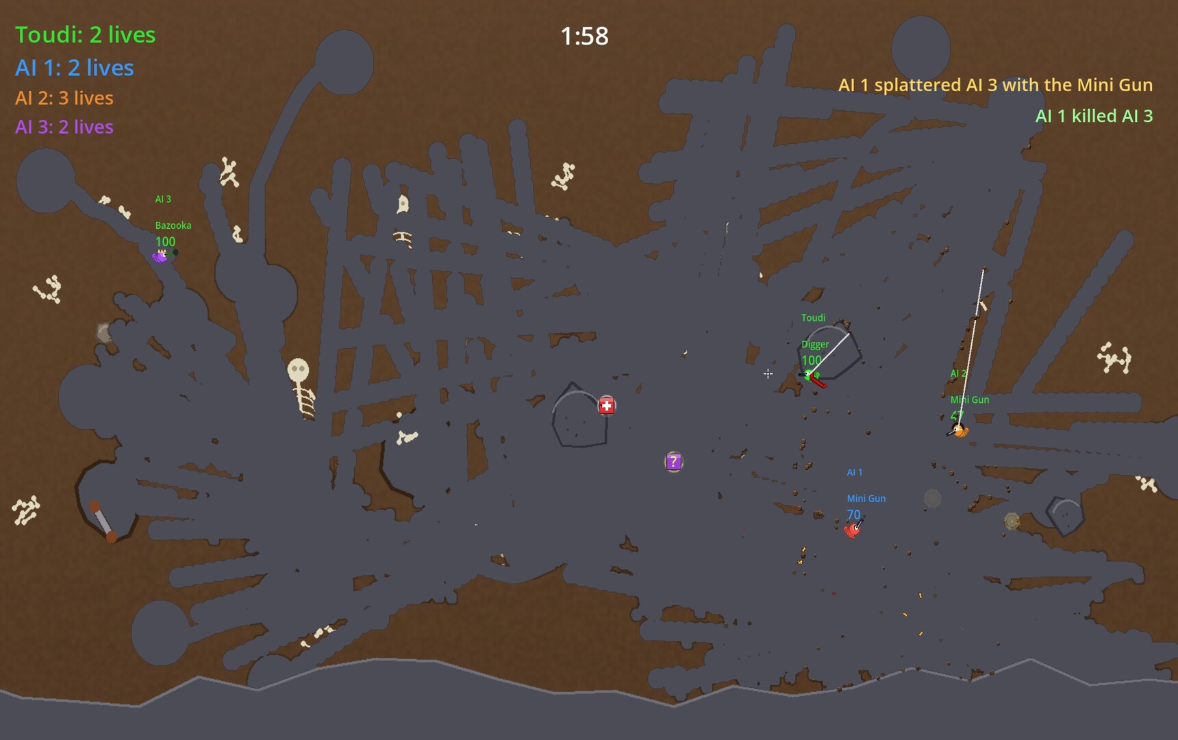 TRENCHWORMS screenshot #6