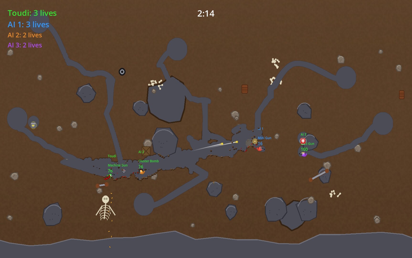 TRENCHWORMS screenshot #2