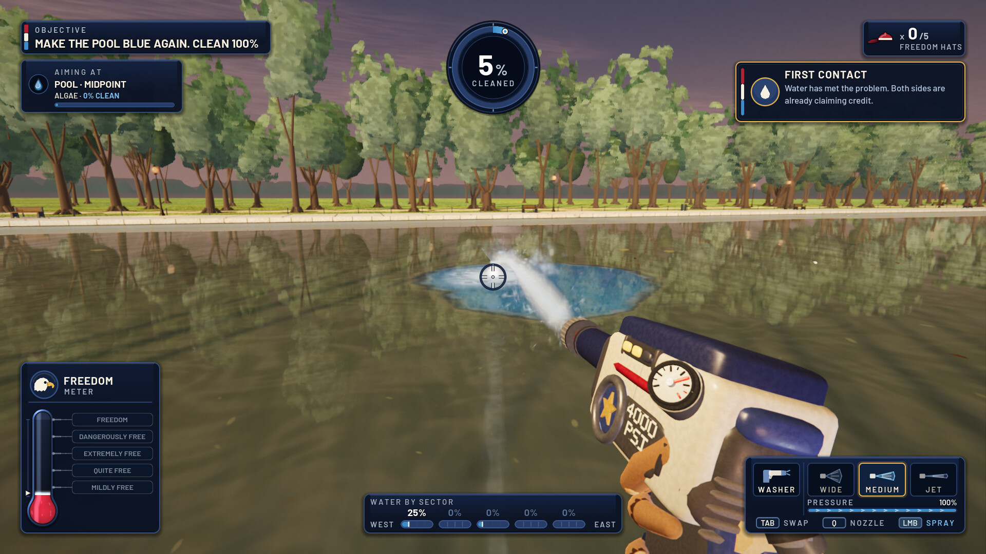 Make The Pool Blue Again: Pool Cleaning Simulator screenshot #2