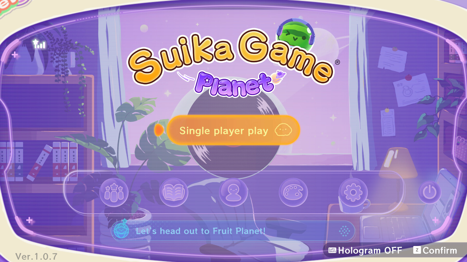 Suika Game Planet Night Chill Featured Screenshot #1
