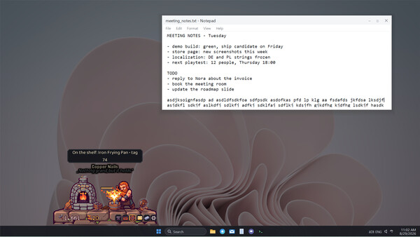 My Desktop Dwarf: Taskbar Forge Demo screenshot 2
