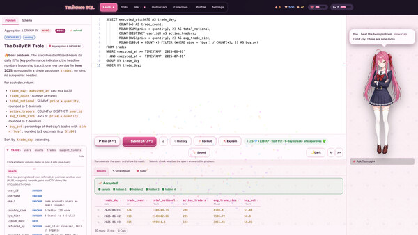 TsundereSQL screenshot 2