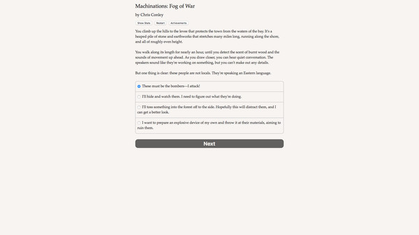 Screenshot z Machinations: Fog of War Screenshot z Machinations: Fog of War