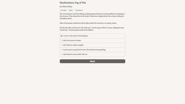 Screenshot z Machinations: Fog of War Screenshot z Machinations: Fog of War