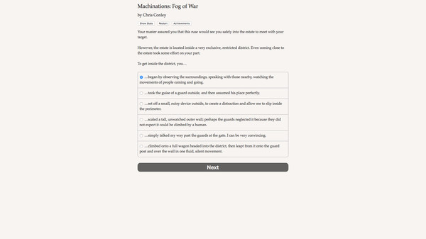 Screenshot z Machinations: Fog of War Screenshot z Machinations: Fog of War
