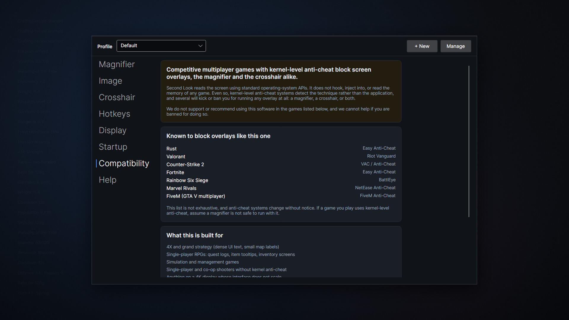 Second Look — Screen Magnifier for Gaming and Low Vision screenshot 5
