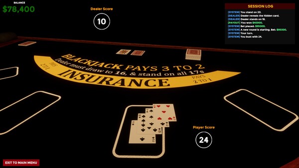 Blackjack Simulator 2027 screenshot 6