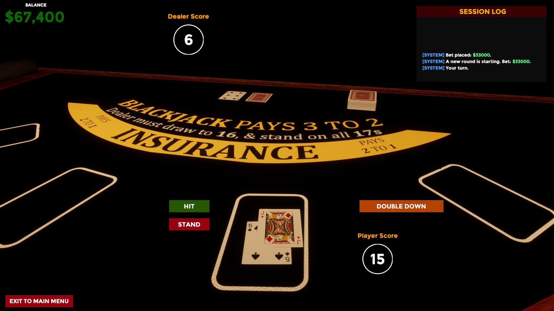 Blackjack Simulator 2027