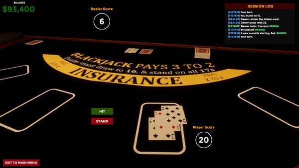 Blackjack Simulator 2027 screenshot 4
