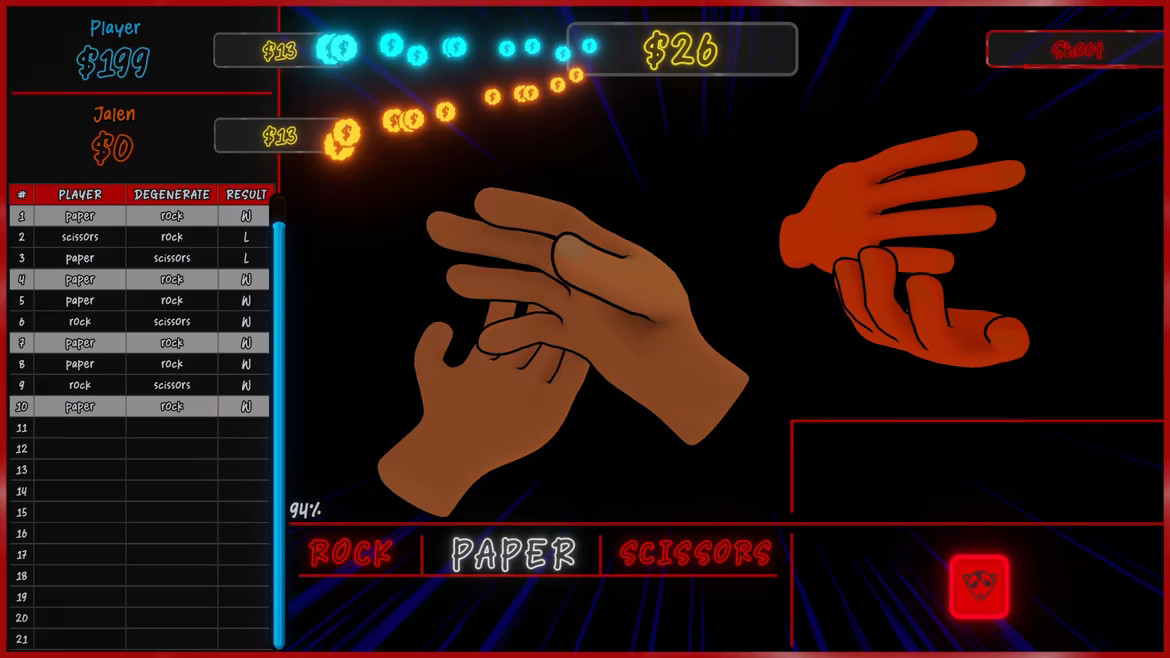 Rock Wager Scissors video 3