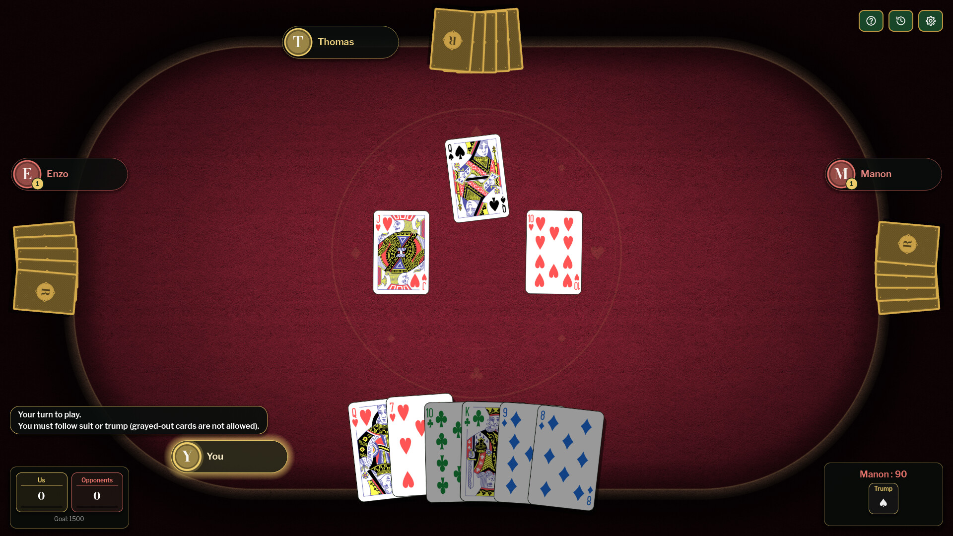 Rebelote : Belote & Coinche – Screenshot 7