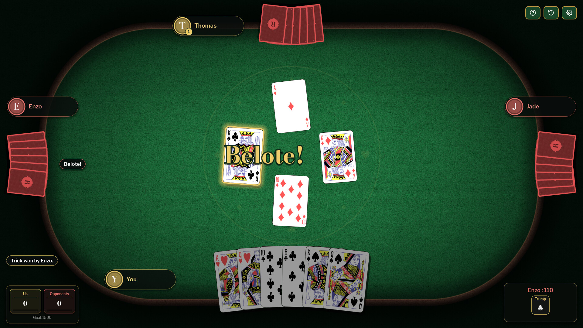Rebelote : Belote & Coinche – Screenshot 4