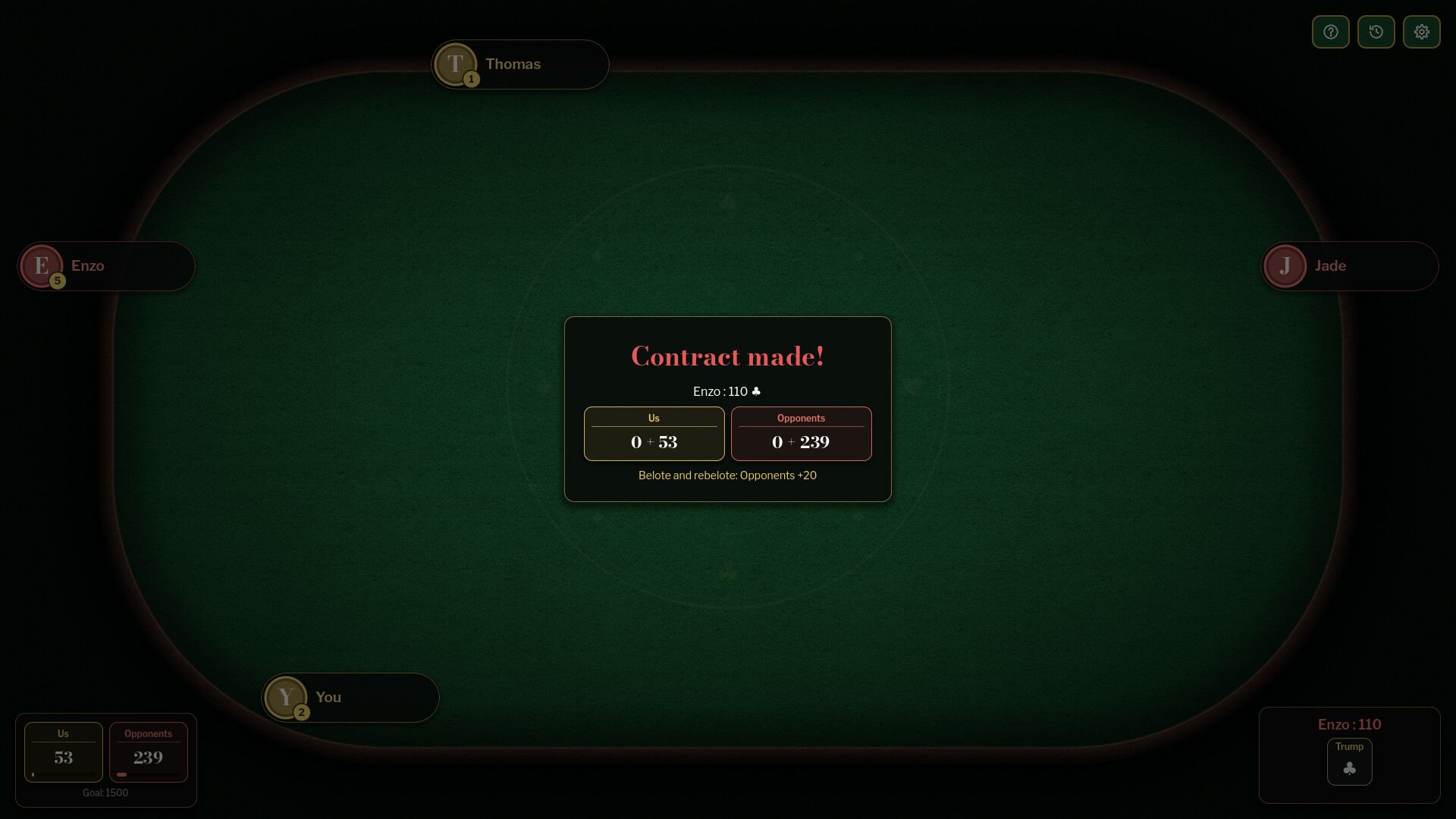 Rebelote : Belote & Coinche – Screenshot 5
