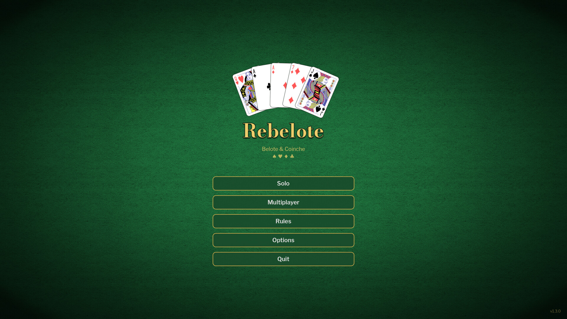 Rebelote : Belote & Coinche – Screenshot 1