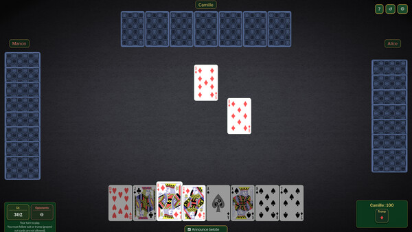 Rebelote : Belote & Coinche screenshot 2