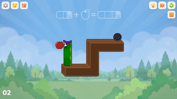 Apple Worm: Logic Puzzle screenshot 1