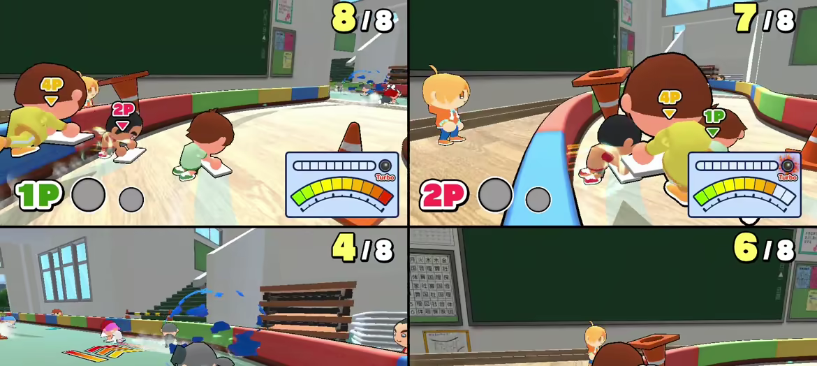 Floor Wiping Race video 2