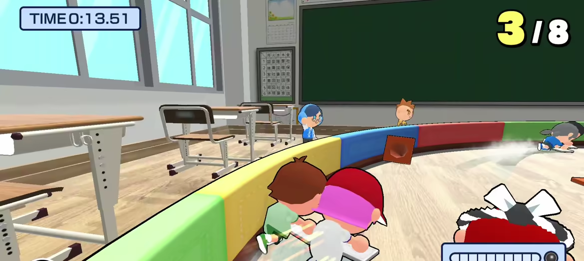 Floor Wiping Race video 1