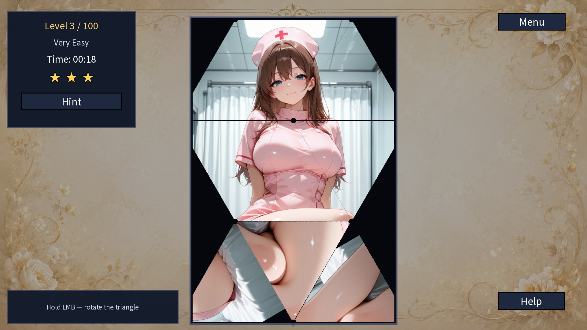 My Naughty Nurse: Hentai Puzzle screenshot 3