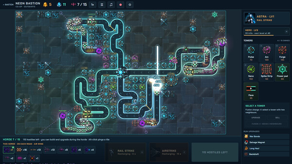 Neon Bastion screenshot 3