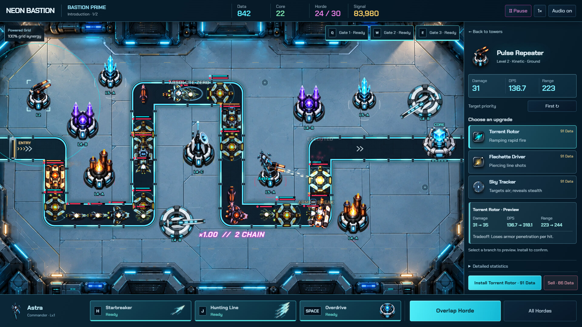 Neon Bastion screenshot 2