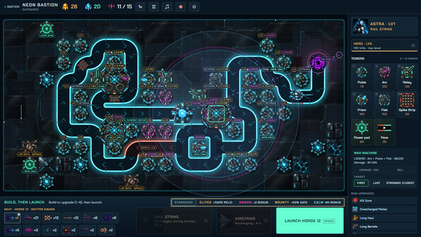 Neon Bastion screenshot 2