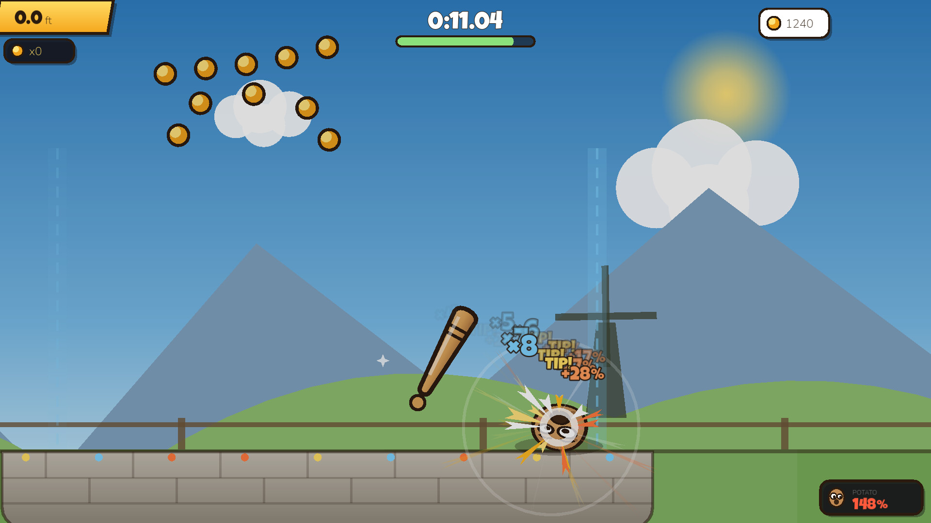 Silly Potato — Home-Run Edition — gameplay screenshot 1