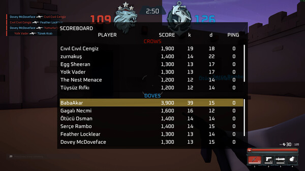 Screenshot of Peckout
