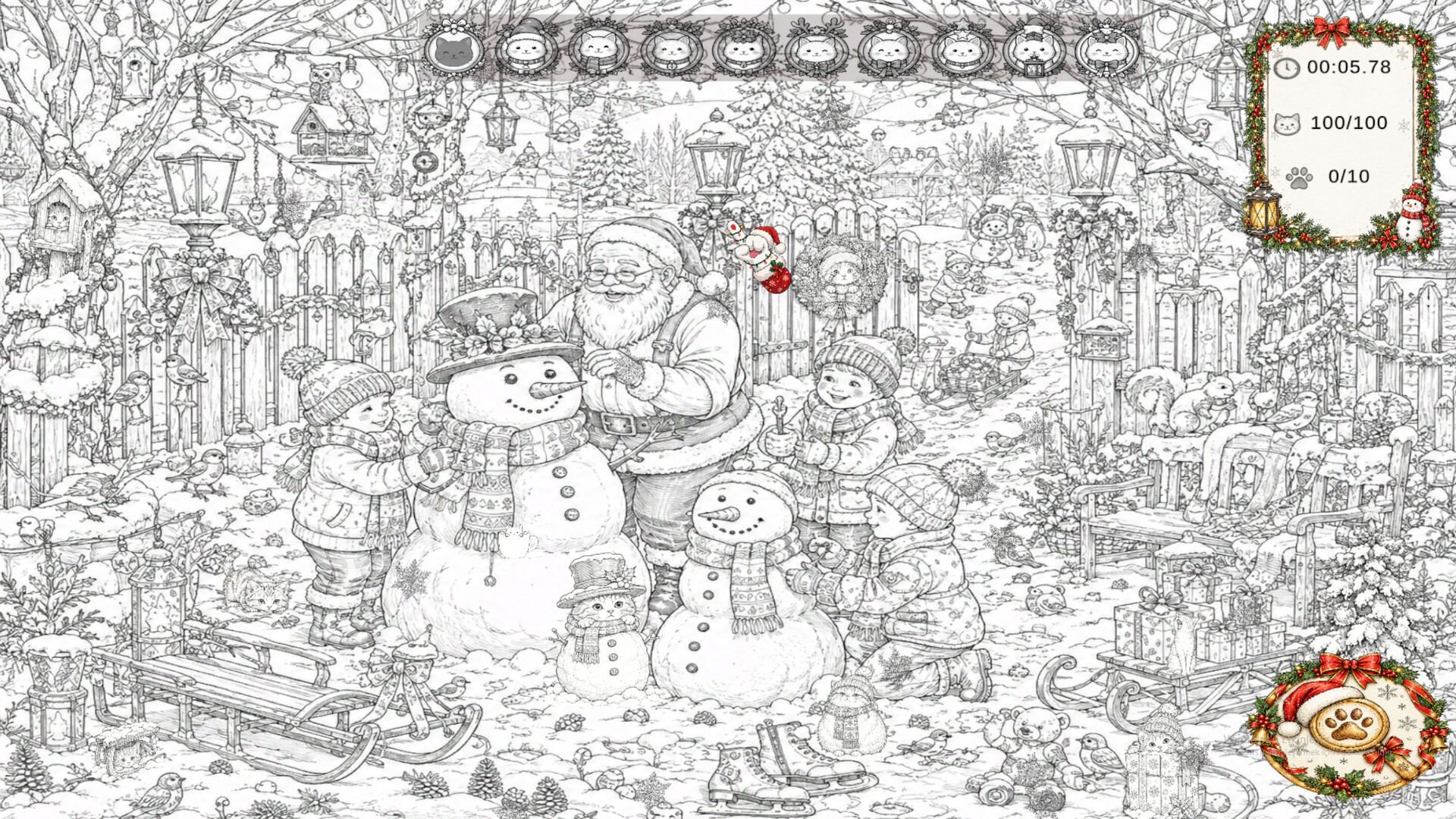 Christmas Mystery: 100 Hidden Cats screenshot #5