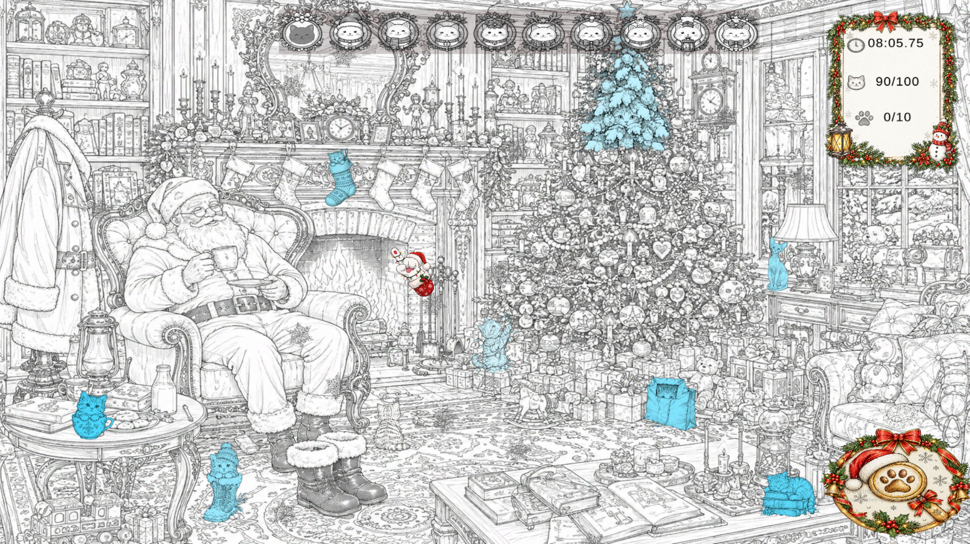 Christmas Mystery: 100 Hidden Cats screenshot #4
