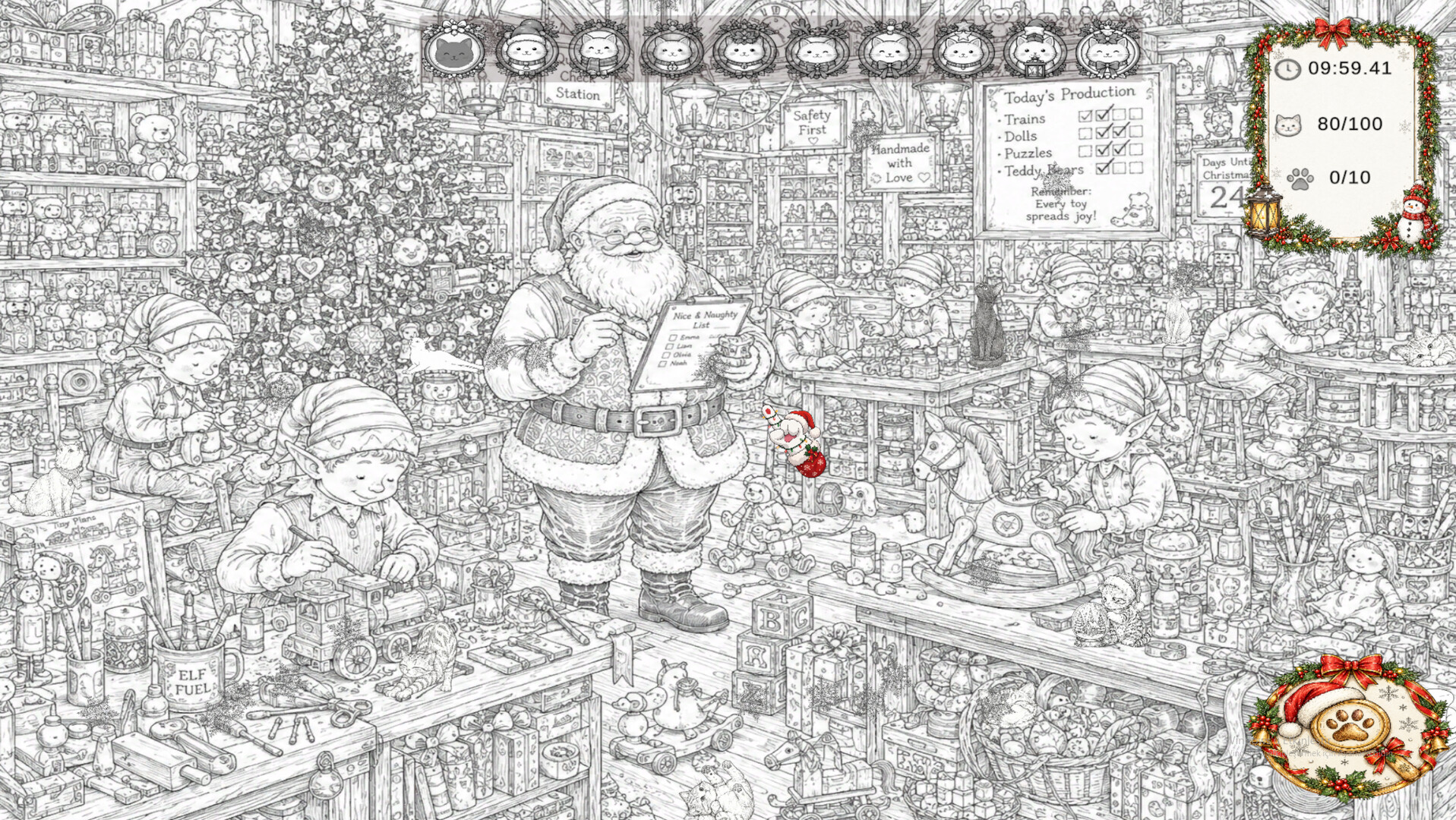 Christmas Mystery: 100 Hidden Cats screenshot #7